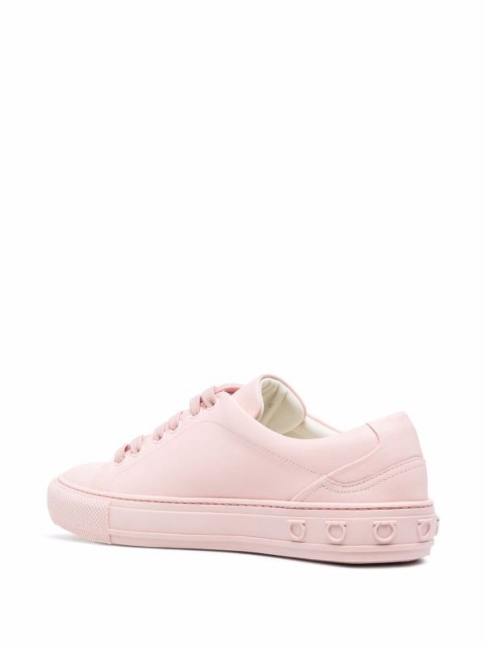 Salvatore Ferragamo Blush Pink Leather Sneakers - Gancini - Picture 13 of 14